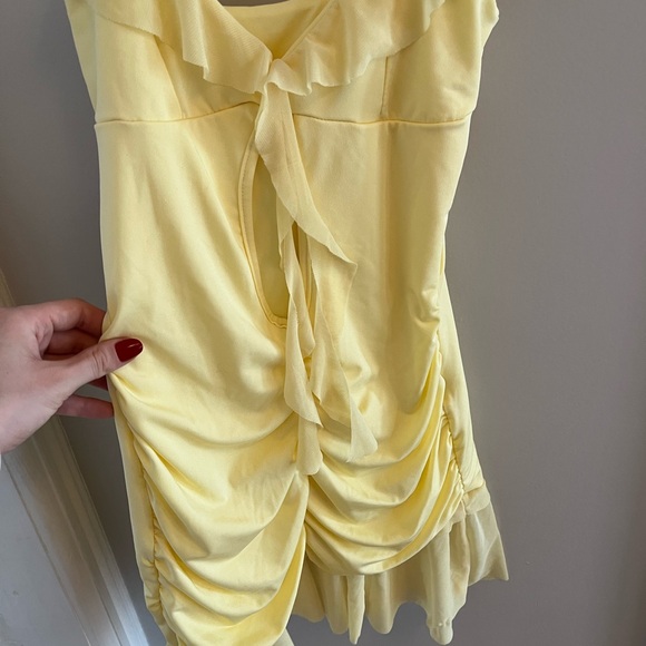 Yellow Ruffled Dress - Picture 2 of 6